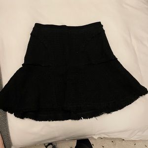 Rebecca Taylor black tweed skirt, size 4